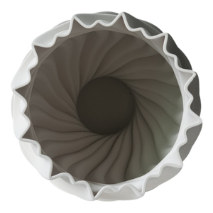 Vaso in Ceramica 3D con Design a Onde Intrecciate per Soggiorno e Arredamento Casa - Product Image 3