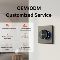 Termostato Inteligente para Ventilador de Aire Acondicionado HVAC, Pantalla Táctil WIFI, Termostato Inalámbrico para Habitación