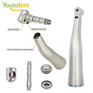 Youtodent Série Titane 1:1 Instruments Dentaires Électriques Pièce à Main Contra-Angle Basse Vitesse avec <span class=keywords><strong>Fibre</strong></span> <span class=keywords><strong>Optique</strong></span> pour Dentisterie - Product Image 3