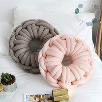 Oreiller en tricot personnalisé en acrylique écologique Kle, avec motifs floraux et animaux, pour un massage rafraîchissant, utilisable en toutes saisons pour la maison et l'hôtel