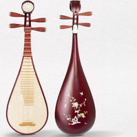 Großhandel Chinesisches Pipa-Instrument Rotholz 5-Saiten-Pipa Komplettset für Anfänger mit Koffer Fabrikpreis für Musikgeschäfte & Schulen