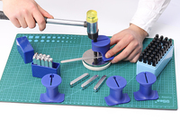 Porte-timbre en ABS souple, gabarit de poinçon, pour fabriquer des estampillage en métal facile, tir Simple