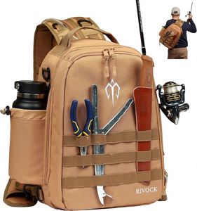 กระเป๋าเป้ตกปลาแบบทดลองใช้ฟรี - กระเป๋าเก็บอุปกรณ์ตกปลาแบบยุทธวิธี Voyager - กระเป๋าสำหรับตกปลาที่มีน้ำหนักเบาและกะทัดรัด - Product Image 1