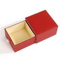 Boîte à bijoux coulissante, étui à bagues, emballage pour pendentifs, boîte en carton composite, impression CMYK personnalisée, vente en gros de boîtes à bijoux