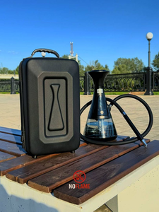 Hoge Kwaliteit Luxe Oplaadbare Elektronische Chicha <span class=keywords><strong>Hookah</strong></span> Set Draagbare Led Display Roestvrij Staal Aangepaste Geschenkdoos Spiegel - Product Image 2