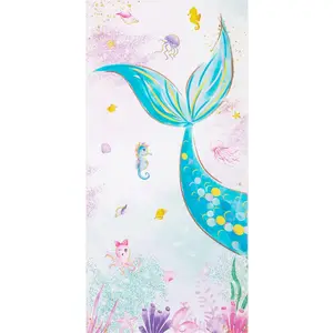 Printed microfiber beach towel Outdoor sports towel products comfortable and soft customized print and size