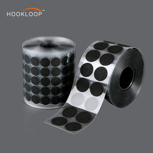 Bandes auto-agrippantes robustes noires avec adhésif puissant et ruban de fixation carré et circulaire <span class=keywords><strong>pour</strong></span> une utilisation à la maison, en extérieur et au bureau - Product Image 4