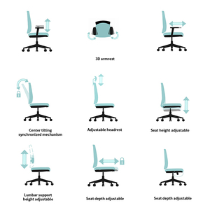 <span class=keywords><strong>Chaise</strong></span> <span class=keywords><strong>de</strong></span> <span class=keywords><strong>bureau</strong></span> ergonomique <span class=keywords><strong>de</strong></span> luxe moderne noire avec <span class=keywords><strong>coussin</strong></span> <span class=keywords><strong>de</strong></span> direction, siège en maille ajustable, mobilier <span class=keywords><strong>de</strong></span> <span class=keywords><strong>bureau</strong></span>, chaises <span class=keywords><strong>de</strong></span> direction - Product Image 6