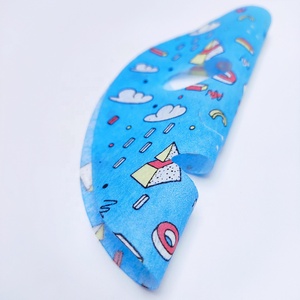 Modello multicolore del fumetto stampa foglio di maschera facciale per i bambini, bambini-fatto con cotone 100% - Product Image 6