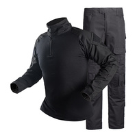 Ensembles d'entraînement en plein air avec logo personnalisé écusson de poche multifonction chemise pantalon tactique de camouflage anti-déchirure
