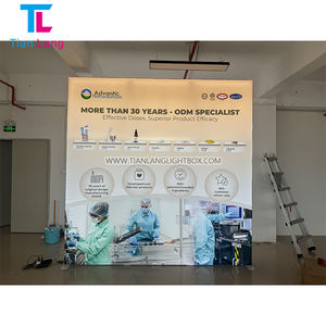 TianLang Stretch Fabric <b>Backdrop</b> Trade Show Advertising Equipment LED Metal Light Box <b>Stand</b> Fabric Lightbox - Product Image 3