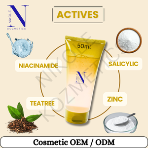 Nettoyant visage à l'acide salicylique OEM/ODM pour peaux grasses et mixtes, hydratant et adoucissant pour une peau claire et saine - Product Image 4