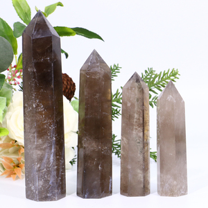 คริสตัลควอตซ์สโมคกี้ธรรมชาติทรงหอก ขายส่ง สำหรับงานฝีมือ - Product Image 5