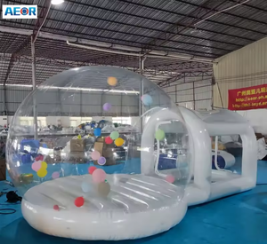 Hot bán trẻ em bên bóng vui vẻ di động nảy bong bóng bóng mái vòm Nhà lều Inflatable bong bóng tuyết toàn cầu nhà - Product Image 2