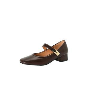 Chaussures pour femmes printemps-automne 2025, chaussures plates à talon compensé avec bride à la cheville, style rétro français, chaussures décontractées - Product Image 6