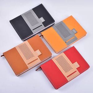 A5 PU Leather Planner Notebook with Card Slot & Magnetic Closure, Business Journal for Office - Product Image 4