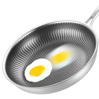 Grosir Panci penggorengan sarang lebah baja tahan karat, peralatan masak kualitas tinggi antilengket peralatan dapur Panci