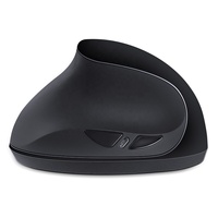 Mouse Vertikal Ergonomis SUNGI untuk Tangan Kiri, Nirkabel dengan Receiver USB, Bertenaga Baterai AAA, Menyediakan Kustomisasi Pribadi