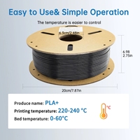 Filament d'imprimante 3D de haute qualité en plastique 1,75 mm 1 kg OEM ODM Personnalisation PLA+ Filament d'imprimante 3D