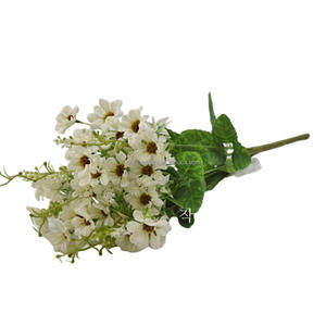 Bouquet floral réaliste en soie ivoire 65CM Marc <span class=keywords><strong>Jacobs</strong></span> Little Daisy Marguerite Chrysanthème Décoration de Noël Maison Bureau Mariage - Product Image 1