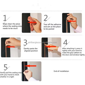Vente en gros de joints de cadre de porte et de fenêtre en caoutchouc Epdm, mousse d'isolation contre les intempéries, bandes d'étanchéité pour portes et fenêtres - Product Image 6