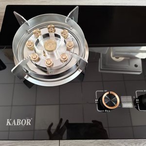 Kabor Dual Burner Gas <b>Stove</b> Stainless Steel Natural Gas Cooktop With Timer Control - Product Image 2