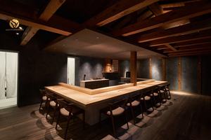 Restaurante japonés <span class=keywords><strong>Bar</strong></span> Mostrador <span class=keywords><strong>Ramen</strong></span> Restaurante Diseño interior Barra de <span class=keywords><strong>sushi</strong></span> de madera Decoración - Product Image 6
