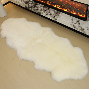 Tappeto in pelle di pecora tappeto in pelle di agnello capelli lunghi tappeto in pelle di pecora <span class=keywords><strong>per</strong></span> casa cucina ufficio Hotel sala <span class=keywords><strong>da</strong></span> pranzo - Product Image 1