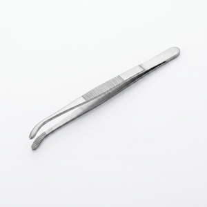 Pinzas de Joyería de Acero Inoxidable GJULION con Punta de Goma de 250 mm, Modelo 618, Forma Irregular para Fabricación de Joyas, Moldes y Muestras - Product Image 1