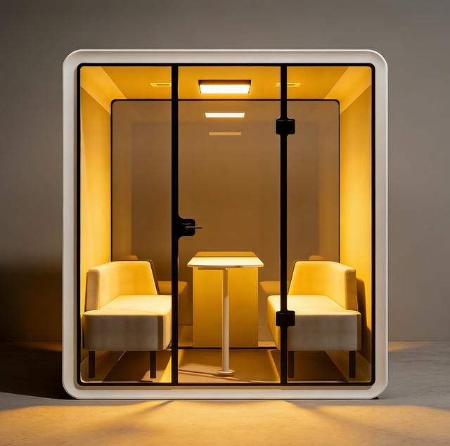 Portable Movable Aluminum Office Pods Silent Booth Private Phone Study Cabin Stylish Modern Office Room Sleeping Hotel