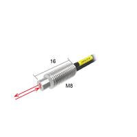 Composants de fibre optique à réflexion diffuse Senpum M6 à montage fileté R2, câble de lumière optique, capteur de fibre à réponse rapide pour FU-67