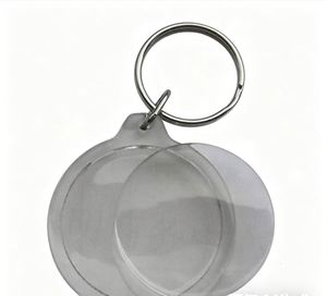 X48 Clear Round <b>Plastic</b> Acrylic Photo <b>Frame</b> Keychain Keyring <b>Picture</b> <b>Frame</b> Keychain for Diy Crafts - Product Image 3