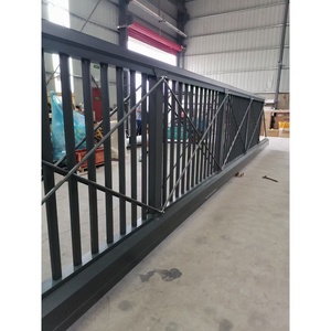 Porte coulissante automatique sans rail en aluminium pour usine et villa - Product Image 4