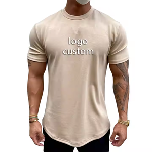 Oem Oversized Gym <strong>T</strong> <strong>Shirt</strong> Elastic Cotton Spandex Plain Training Fitted Tshirt CustomMuscle Fitness Mens <strong>Slim</strong> <strong>Fit</strong> Sport <strong>T</strong> <strong>Shirts</strong> - Product Image 3