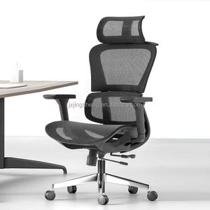 Silla Giratoria de Oficina Ergonómica Ajustable de Diseño Contemporáneo <span class=keywords><strong>y</strong></span> Lujo con Reposapiés - Product Image 3