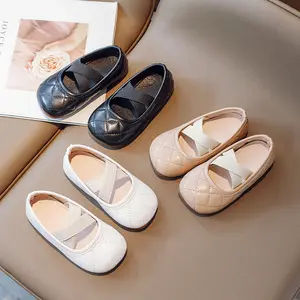 حذاء جلدي للفتيات الصغيرات الأكثر مبيعاً حذاء ماري جين للأطفال حديث وعصري صناعة صينية