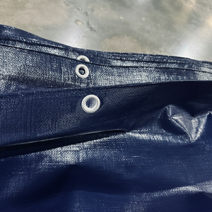 Bâche en PE haute résistance, couleur bleu foncé, haute durabilité, haute performance, bâche industrielle, options de taille et de couleur - Product Image 1