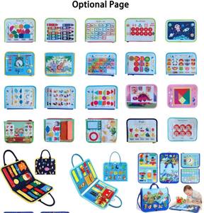 モンテッソーリおもちゃ幼児おもちゃカスタマイズリソース教育早期教育モンテッソーリおもちゃフェルト忙しいボード - Product Image 3