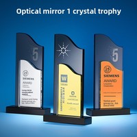 Trofeos de Cristal Personalizados de Alta Gama, Medallas Elegantes para Premios, Competiciones, Placas Corporativas Grabadas para Aniversarios, Impresas a Color