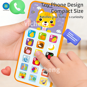 Té<span class=keywords><strong>l</strong></span>éphone jouet rechargeable pour enfants, multifonctionnel, éducatif, avec anglais/<span class=keywords><strong>espagnol</strong></span>/russe, jouet d'apprentissage précoce pour bébés - Product Image 5