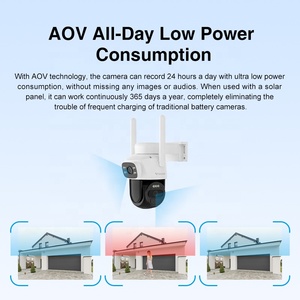 Caméra solaire 4G à double objectif et double <span class=keywords><strong>vue</strong></span> avec détection humaine, prise en charge du stockage cloud et Wi-Fi - Product Image 3