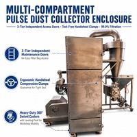 Machine à moudre les épices avec système de collecte des poussières et réglage de la finesse de la poudre pour une production continue