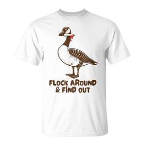 Camiseta Canadian Goose Murder Flock Around Find Out - Product Image 1
