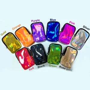 Adjustable Straps Holographic PU Thigh Bag For Carnival Drop Leg Bag Fitness Phone Leg Gym Bag Outdoor Pouch For Hiking