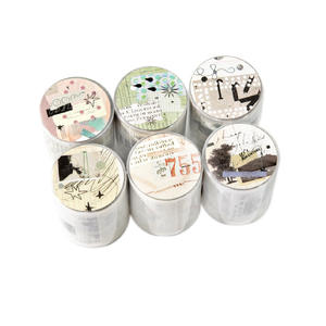 1 Rollo <span class=keywords><strong>de</strong></span> Cinta Adhesiva Decorativa <span class=keywords><strong>de</strong></span> la Serie Freedom Is the Wilderness, Materiales Retro Artísticos y Versátiles para Collage DIY en Cuadernos Hechos a Mano - Product Image 5