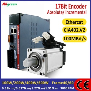 Controlador de Motor Servo AC de 0.32/0.637/1.27/1.91N.m 3000RPM 1.1/1.6/2.5/3.3A, 100W/200W/400W/600W para Robot - Product Image 2