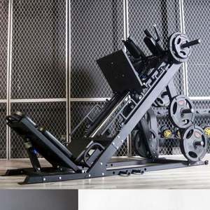 Máquina de Gimnasio Comercial Multifuncional Ecológica Negra al por Mayor, Equipo de Acero para Sentadillas, Piernas y Espalda con Pedales para Entrenamiento - Product Image 2