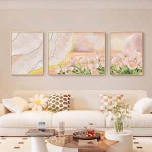 Peintures sur toile de <span class=keywords><strong>fleurs</strong></span> de luxe modernes, écologiques, imprimées en HD, <span class=keywords><strong>triptyque</strong></span> de paysages, <span class=keywords><strong>peinture</strong></span> murale pour la décoration du salon et de la chambre - Product Image 1