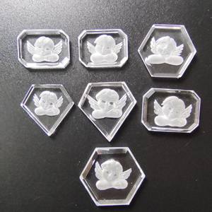 Bling Fancy Lucency Gemstone Cuarzo natural Ángel \ Lady Tallado Forma Piedra preciosa suelta - Product Image 2