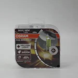 OSRAM-Disyuntor de niebla, lámpara halógena de mejora de luz, 62211FBR H11